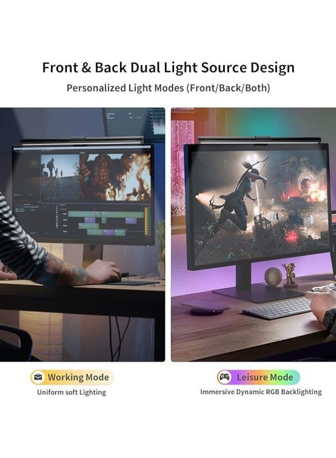 Magnetic Dual-Side Screen Bar – Touch-Control LED Monitor Light, Blue Light Blocking Eye-Protective Fill & Ambient Light - Image 5